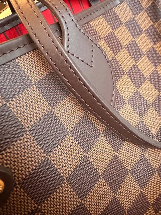 Louis Vuitton Brown Checkered Canvas Tote - Picture 11 of 16